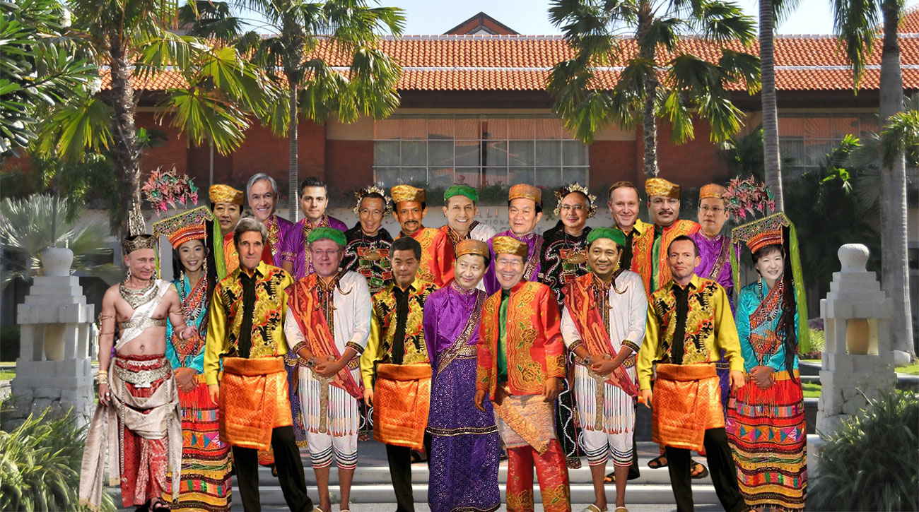 APEC Summit family photo in Bali Indonesia 2013