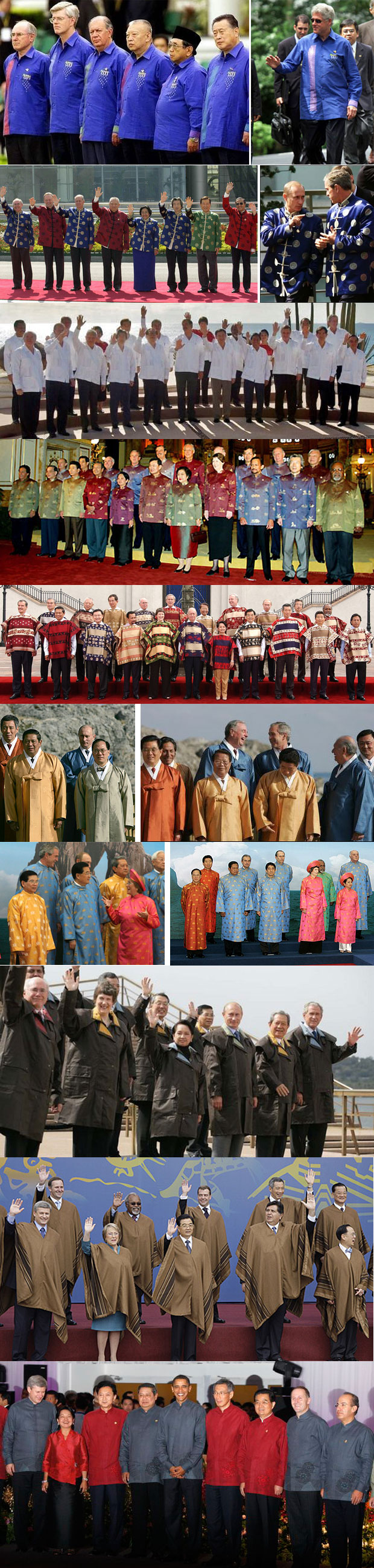 APEC Leaders Costumes - Silly Shirts photo