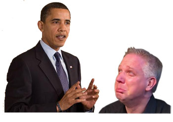 Glenn Beck crying over President Obama again