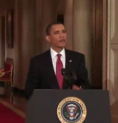 President Obama in a press conference