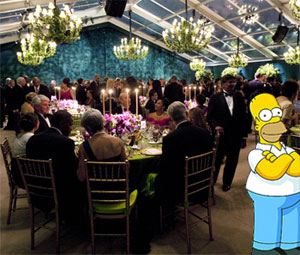 Dorky State Dinner party crasher tries to blend in with invited guests