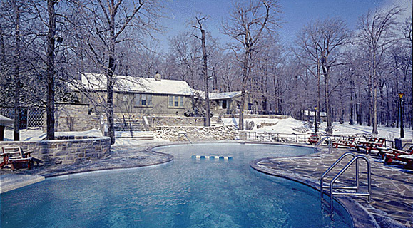 Pool in the winter