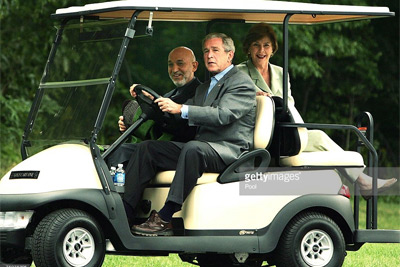 George W. Bush at Camp David