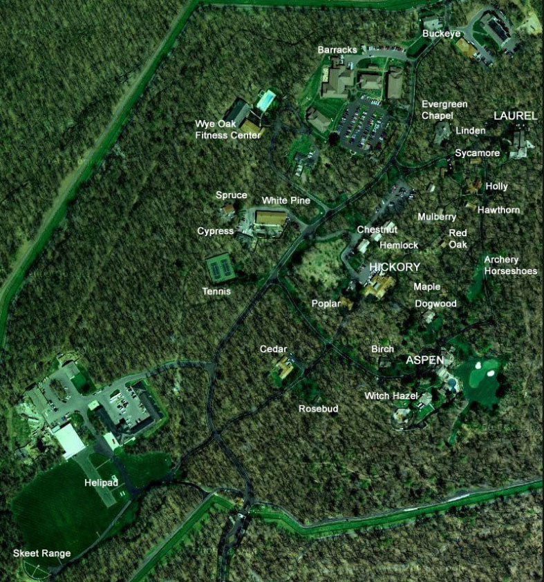 Camp David map with labels