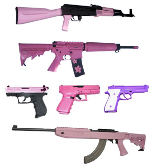 Who would hold up a bank with a pink gun?