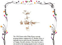 The 1994 Easter at the White House souvenir program featured original art by P. Buckley Moss