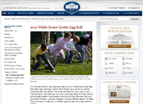 The theme of the 2011 White House Egg Roll was Get Up and Go!