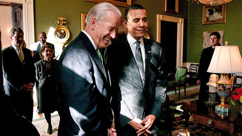 Obama eyes closed with Biden 