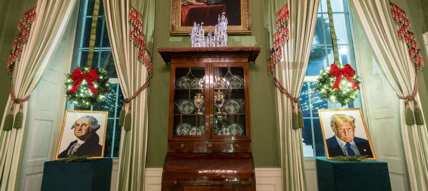 White house Christmas decorations - Trump - 2025